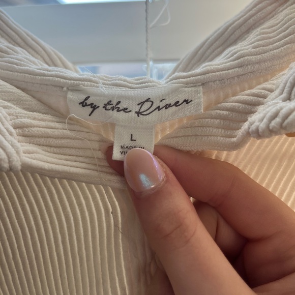 Off white | Corduroy button up | Size large | - Picture 2 of 3